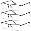 WEIMELTOY 3 Pack Blue Light Blocking Reading Glasses for Men,