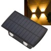 Solar Lights Outdoor IP67 Waterproof 4 LED Solar Fence Lights