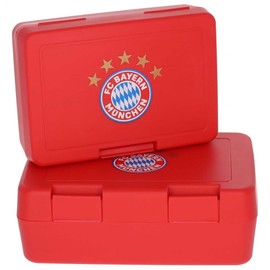 FC Bayern München Lunch Box – 5 Stars – Set of 2 Lunch Boxes | Red | Breakfast Box FCB