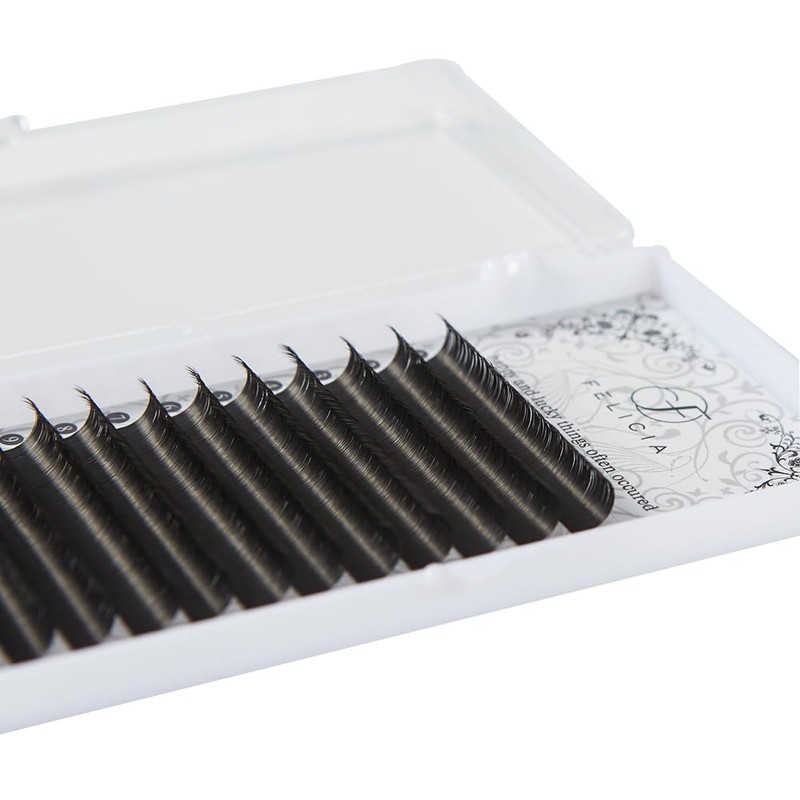 FELICIA Flat Lash Matte Eyelash Extensions Ultra Soft Single Matsueku