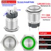 UL Listed 15Amp Latching Push Button Switch 16mm 5/8" Waterproof