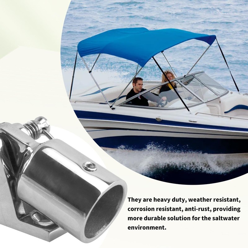 CWaveRow Bimini Top Hardware Kit, Deck Hinge with Quick Release