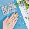 UNICRAFTALE Set of 60 Teardrop Cabochon Pendant Set Cabochons Pendant