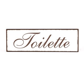 Shield Deko Schild "Restroom" Shabby Vintage Keepsake Wooden Plaque/Sign Door Sign Kloschild Toilets Shield WC