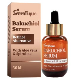 Terrafique Bakuchiol Anti - Aging Serum Retinol Alternative Face Serum -1 FL OZ