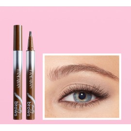 MAEPEOR Liquid Eyebrow Pen 5 Colors Wild Natural Liquid Brow Pencil Long Lasting and Waterproof Microblading Eyebrow with Multiple Fork Tips for Natural Brow-looking (01 Chocolate）
