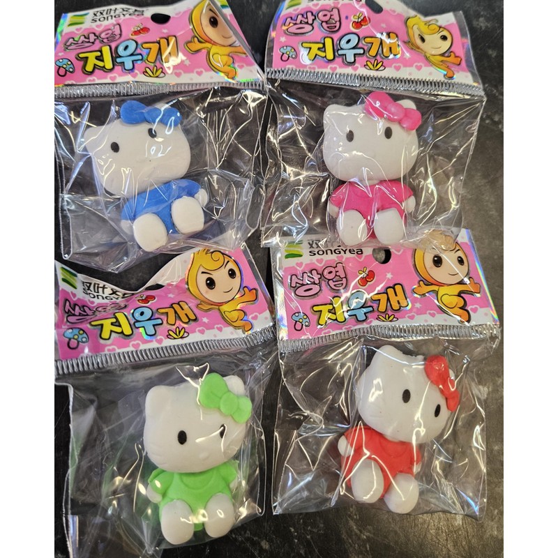 Fat-catz-copy-catz Set of 2 Novelty Collectable Colourful Cartoon Kitty Japanese