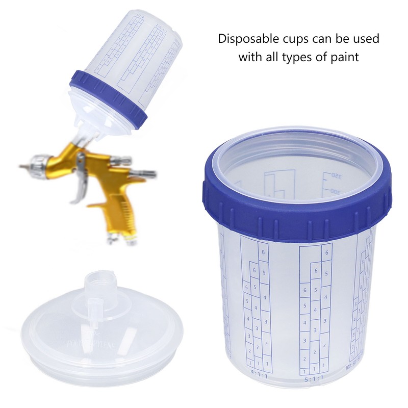350ml Disposable Paint Spray Gun Cups Plastic Spray Gun Jug
