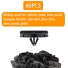 GUIHUAMIGA 60PCS Rivet Fender Flare Rocker Moulding Clip Bumper Shield