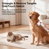 DingGreat 2-in-1 Pet Grooming Comb and Deshedding Brush, Self-Cleaning Dog