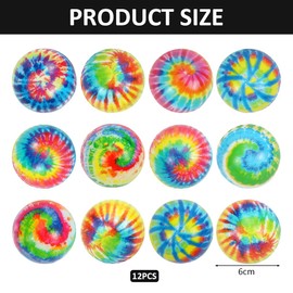 Augesak Pack of 12 Anti-Stress Balls for Children and Adults, Colours Stress Ball, Colourful Squeeze Ball, Squishy Toy Ball for Children's Birthday Party Bag Party