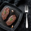 Ramddy 8 Pieces Stainless Steel Serving Forks, Large Buffet Serving