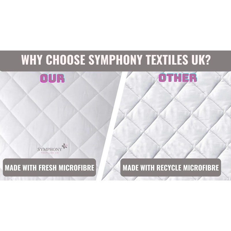 Mattress Protector Single Bed 15cm Extra Deep - 100% Microfiber