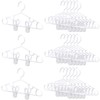 Hsei 60 Packs Baby Hangers with Clips Toddler Hangers with