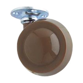 Merriway BH06971 (4 Pcs) Brown Shepherd Type Ball Castors No. 45 Plate Fix, 50mm (2 inch) 180kg Maximum Load - Pack of 2 x Left Hand, 2 x Right Hand Pieces