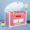 Document Folder A4, 25 Expanding Folder Rainbow Folder Accordion File