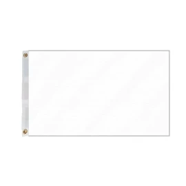Flagmax Plain white Flag 5ft x 3ft (90cm x 150cm)