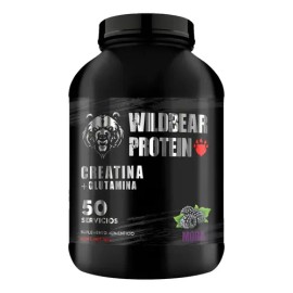 Suplemento de Creatina Monohidratada Wild Bear con Glutamina Sabor Moras de 1 kg                                                                      
