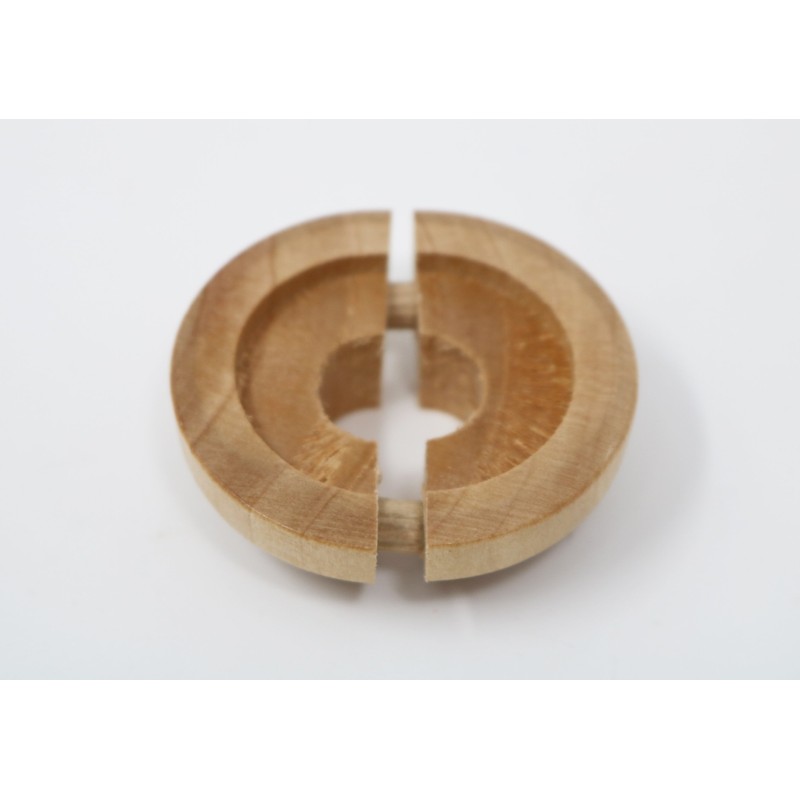Visua Solid Wood Pipe Collars/Roses/Entry Points to fit 15mm Pipes.