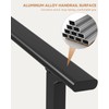 GarveeTech Hand Rails for Outdoor Steps, Metal Stair Railing Handrail,
