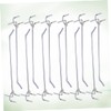 ABOOFAN 50Pcs Triangular Hole Board Hooks for Supermarket Shelving Thick