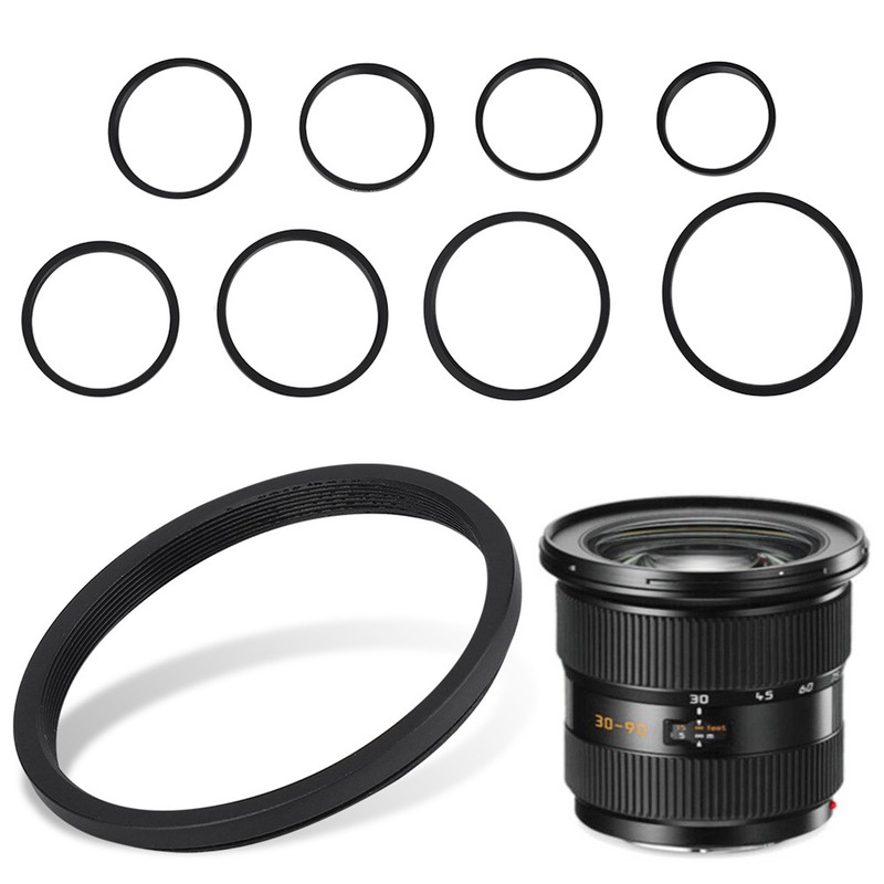 8 PCS Metal Step Up Rings Universal Lens Filter Adapter