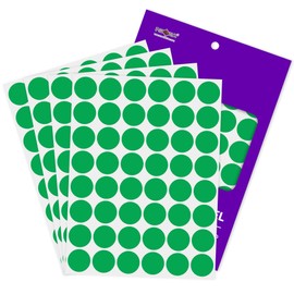 PARLAIM 1 inch Round Green Dot Sticker,720PCS Permanent Adhesive Color Code Circle Sticker Labels for Office Classroom Garage Sale