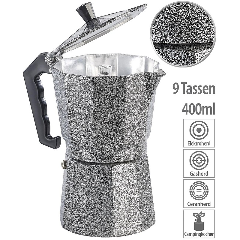 Cucina di Modena Espresso Maker Jug: Hammered Espresso Maker for