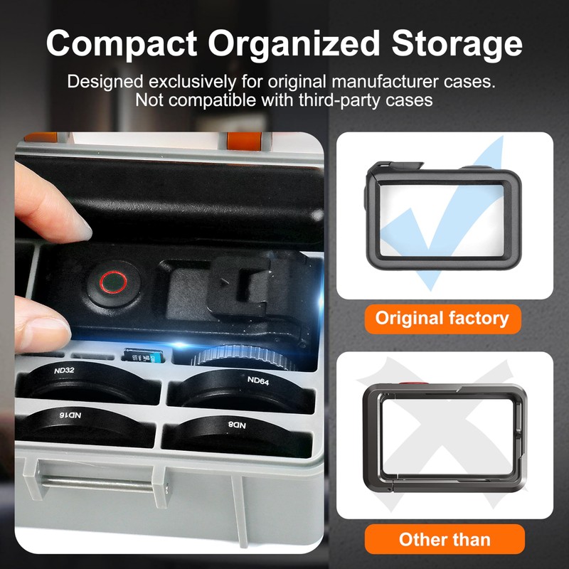 FiTSTILL Hard Plastic Portable Protective Storage Case for DJI Osmo