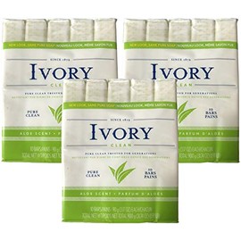 Ivory Jabón, Pure Clean, barras de 3.17 onzas, 10 cada una, paquete de 3 (30 barras en total)