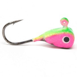 Clam Corporation 14408 Genz Drop-Kick, Size 8 1/16oz, Chart Pink Glow Spot
