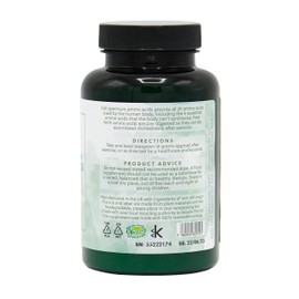 Full Spectrum Amino Acid Powder | BCAA | Vegan Free Form Amino Acids | 200g Powder | G&G Vitamins