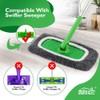 HOMEXCEL Reusable Microfiber Mop Pads Compatible with Swiffer Sweeper-8 Pack