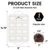 Vinino Silicone Brownie Pan With Dividers, 1 Pack Mini Loaf