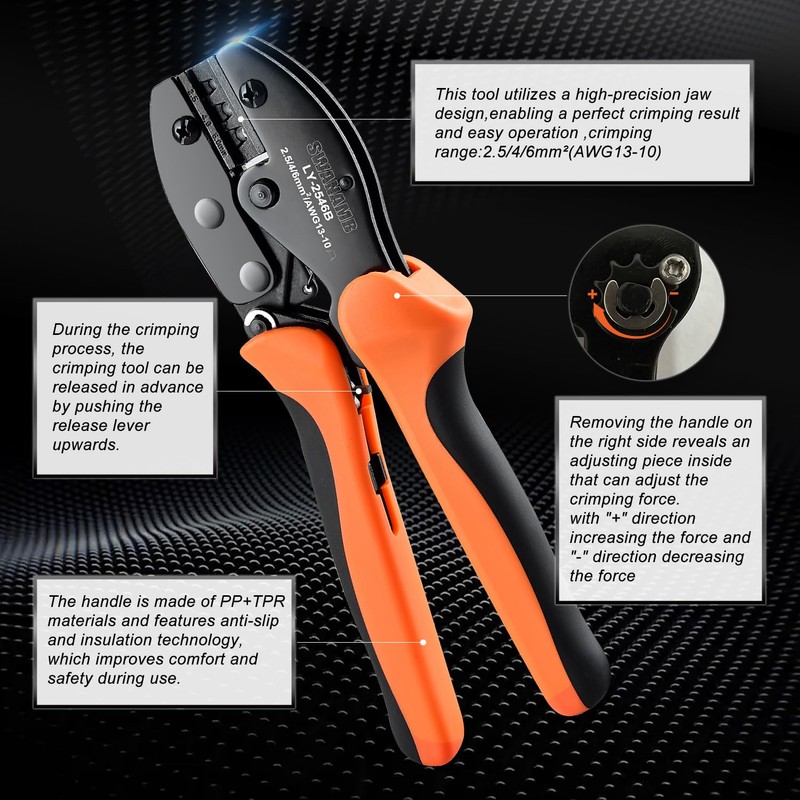 SWANAMB Solar Panel Connector Crimping Tool Kit with 1 Crimper,