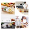 SANBREVE 4 Piezas Especieros Salsera Organizador Azucarero Cocina