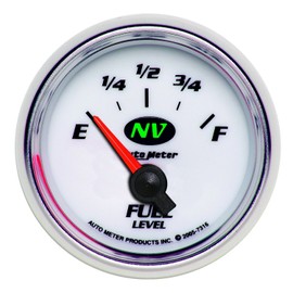Auto Meter 7316 NV 2-1/16" 240E 33 F Short Sweep Electric Fuel Level Gauge