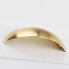 goldenwarm 15 Pack Cup Drawer Pull Cabinet Handles Brushed Brass
