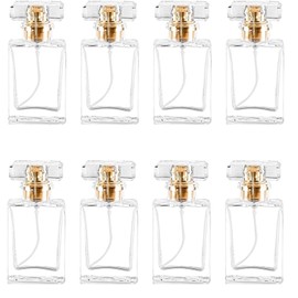siawadeky スプレーボトル 香水ボトル 30ml 8本セット 小分けボトル スプレー霧吹き ガラスボトル 詰替ボトル 漏れ防止 持ち運び便利 ミニボトル 化粧水 香水 アトマイザー 小分け容器 旅行 出張用