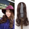 Integrated Top Cover Crown Wig Glem Perm Wavy Long Hair (KYR-WE2CD3D) Red Brown / 일체형 탑커버 정수리 가발 글렘펌 웨이브 긴머리 (KYR-WE2CD3D) 레드브라운
