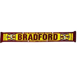 Beyond Happy Bradford City Scarf – The Bantams – 145cm Football Souvenir – 100% Acrylic Supporter Scarf