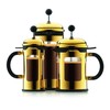 Bodum New Chambord Kaffeebereiter 8 Tassen, Chrom, Gold, 1 Litre