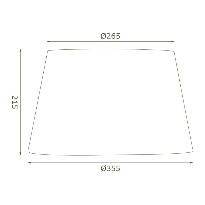 Oaks Lighting Cotton Drum Shade, 14-inch, Fabric, Mushroom Brown