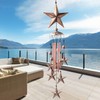 Zhengshizuo Carillones de viento de cobre con diseño de estrellas