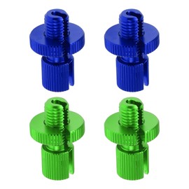 HOPESPANNER 4 Pcs M10 Motorcycle Clutch Brake Cable Adjuster Screw Aluminum Alloy Brake Clutch Line Adjusting Bolt for Motorbike Scooter Dirt Bike Blue Green