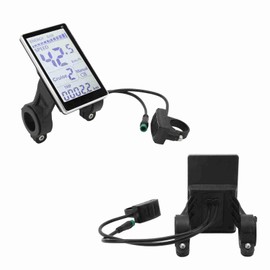 Electric Bike LCD Meter, compatible with 24V/36V/48V/60V electric bicycles, M5 LCD panel screen, suitable for electric bicycles and scooters with a thickness of 31.8mm/22.2mm.