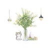 Fujitoya Toilet Wall Decor Cat Plant Scandinavian Wall Decor DIY