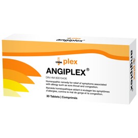 UNDA - Angiplex - Homeopathic Remedy to Support Relief of Symptoms of Sore Throat - 30 Tablets