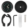 Alicer Motorcycle Watch Waterproof, Handlebar Mount Bicycle Clock, Universal Luminous