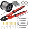 Stainless Steel Wire Rope Kit, with Crimping Tool, 100ft Vinyl